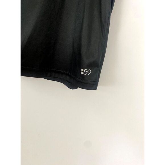 splits59 Black Athletic Sleeveless Satin Sheen Tank Gym Workout  Relaxed M - Picture 4 of 7